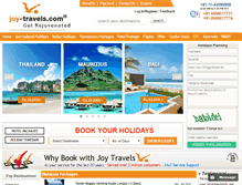 Tablet Screenshot of joy-travels.com